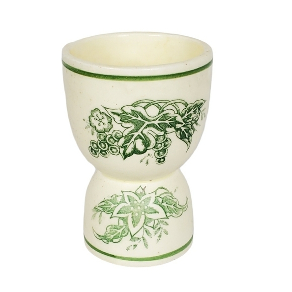 Vintage Egg cup made in Japan grape vine leaves - Picture 1 of 8